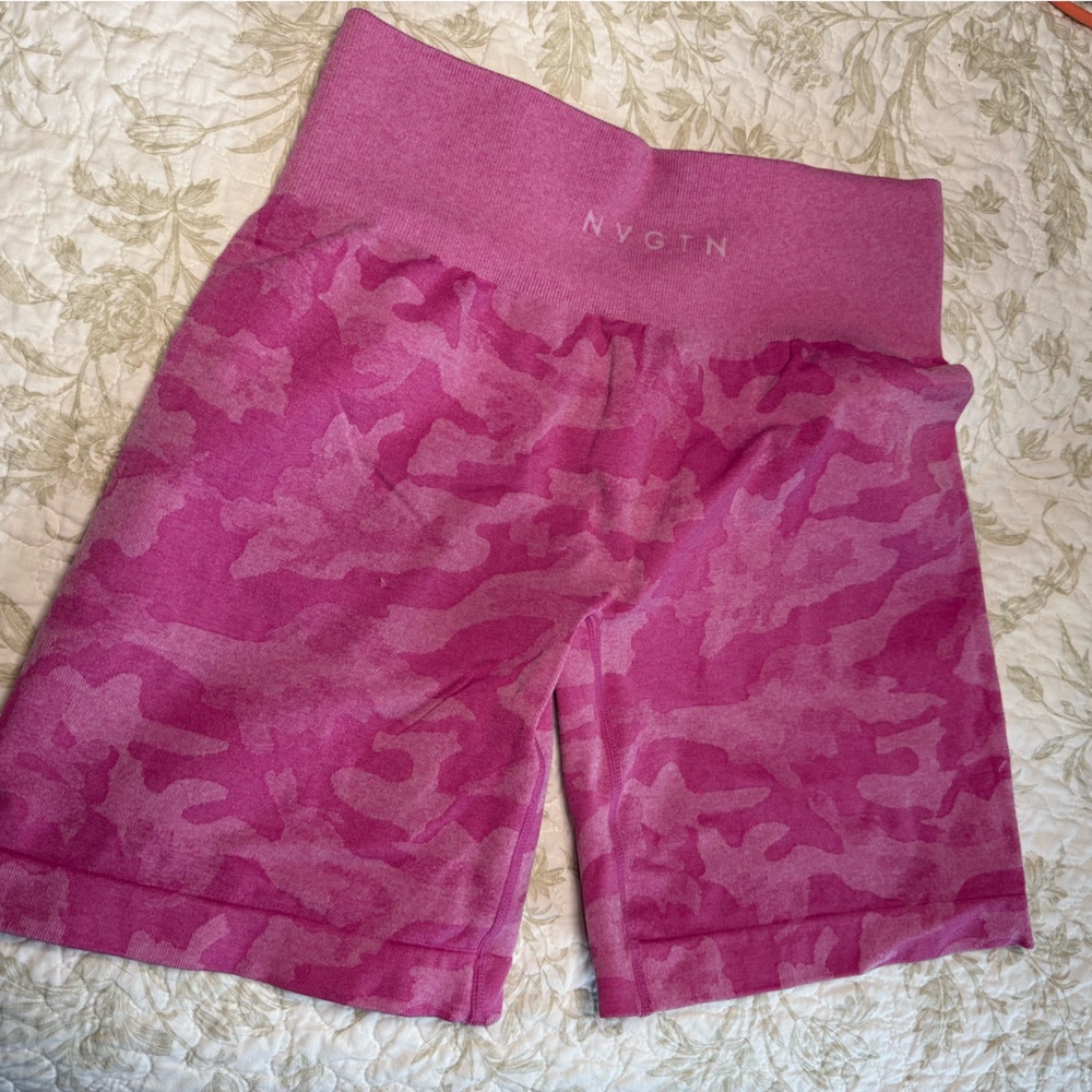 NVGTN pink camo shorts